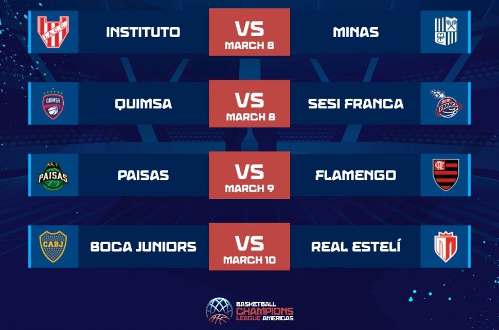 Bcl Américas: Cronograma para los cuartos de final