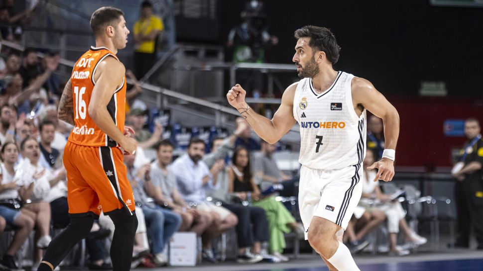 Con un Campazzo récord, El Madrid quedó al borde del campeonato