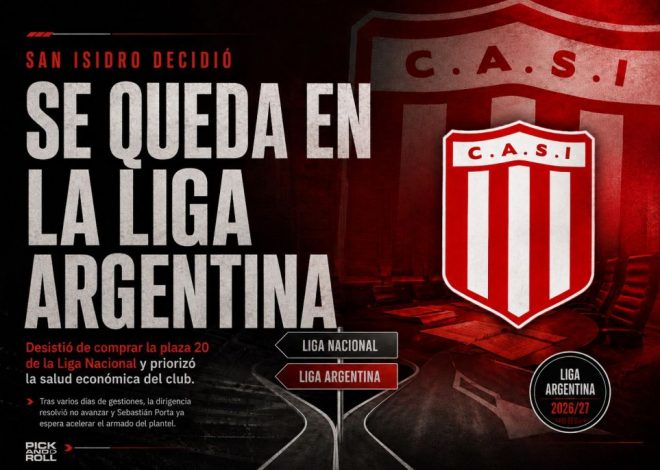 San Isidro decidió jugar la Liga Argentina