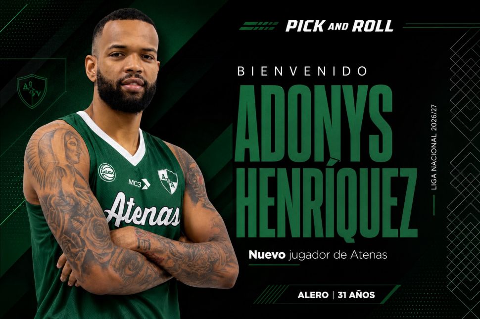 Atenas apuesta fuerte: llega Adonys Henríquez