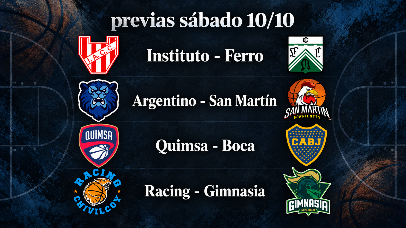 Jornada de cuatro partidos
